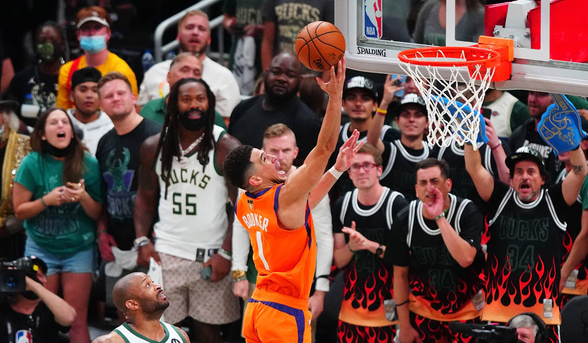 Bucks rally to defeat Suns level NBA Finals series at 2-2